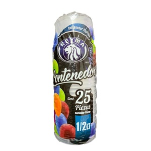 Vaso de plastico 0.5 lts.